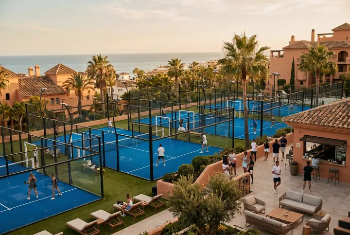Pádel en hoteles y resorts de lujo de la Costa del Sol