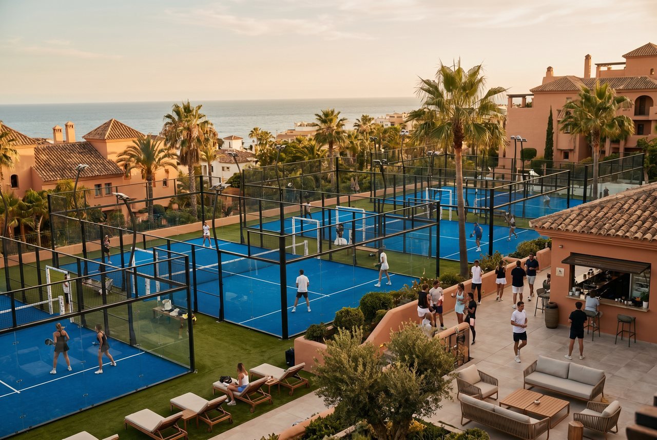 Pádel en hoteles y resorts de lujo de la Costa del Sol