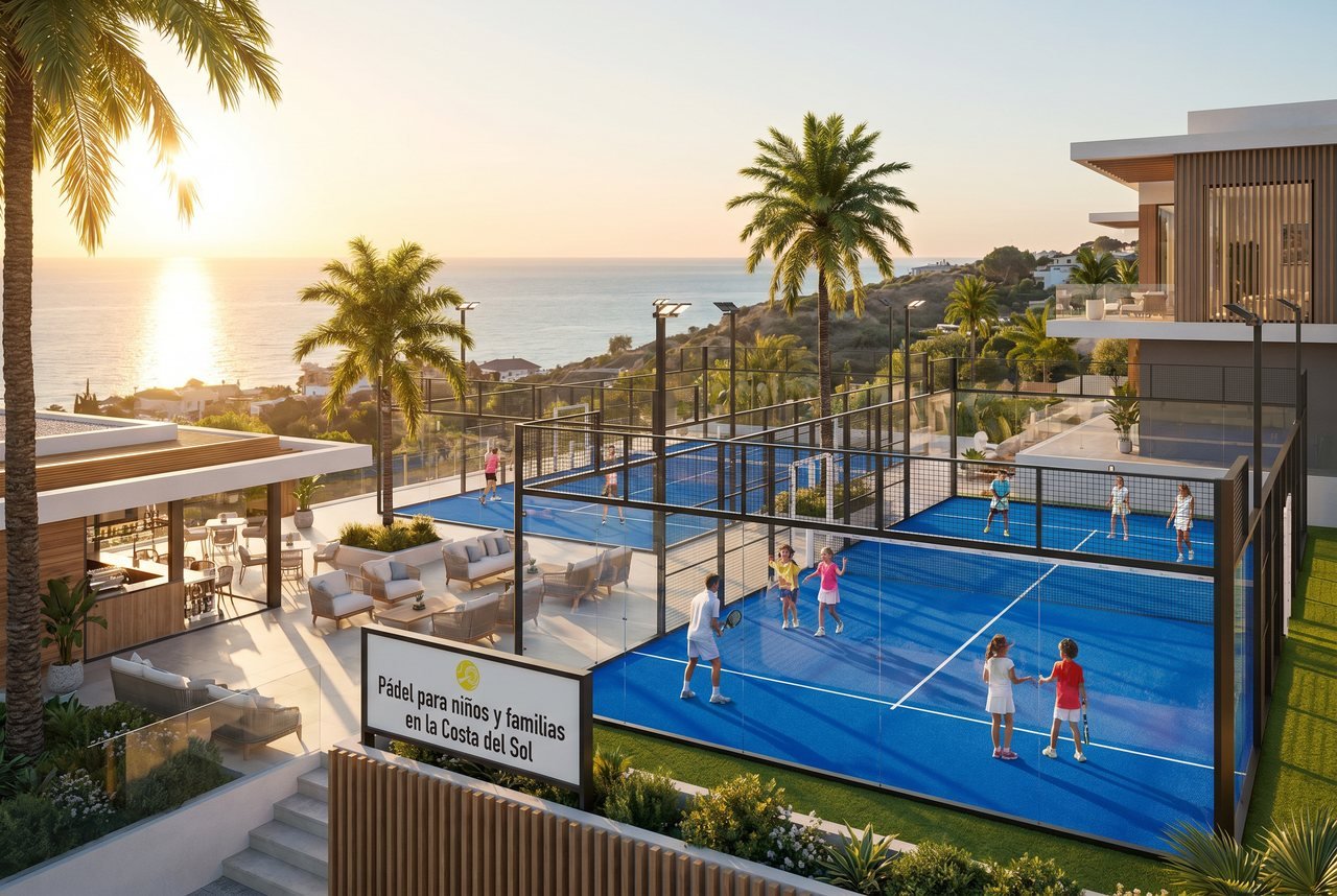 Pádel para niños y familias en la Costa del Sol