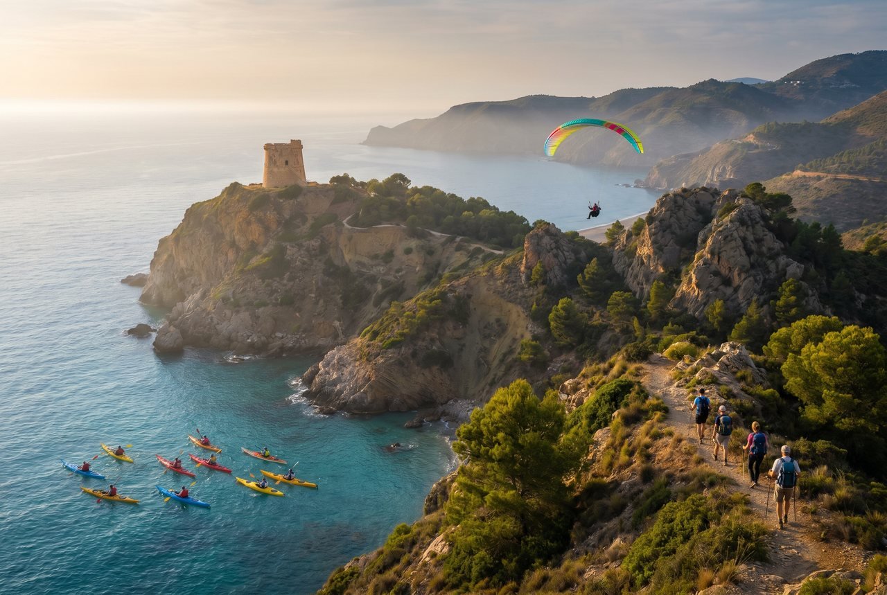 Turismo activo en la Costa del Sol: kayak, parapente y aventura